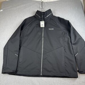 NWT New TRIMARK Men's‎ Black Softshell PEYTO Jacket Size 3X  Reflective Wind